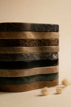 Handmade marble coasters and trays from Zitun Atelier