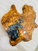 Live Edge Olive Wood Resin Side Table – Black Marble Resin, 17.3 × 15.4 in (One of a Kind, T91) 11KvoxXFHtpSMqxo_JV0Awn17hf5UZ81L