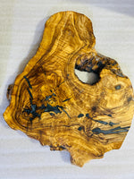 Live Edge Olive Wood Resin Side Table – Dark Blue Resin Veins, 22.8 × 18.5 in (One of a Kind, T60) 11N0Czunyy-H_spKsmZHNpgylotn7BNzv