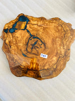 Live Edge Olive Wood Resin Side Table – Blue Grey Resin Veins, 18.1 × 15 in (One of a Kind, T87) 15gILVuhNtYKqSgETR80C8bE1a_rajaKy