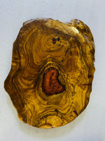 Live Edge Olive Wood Resin Side Table – Red Heart Resin, 15.7 × 12.6 in (One of a Kind, T40) 16wTNiBtvtepjf4suGzjpS-eMak8h8WOk