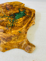 Live Edge Olive Wood Resin Side Table – Emerald Green Resin Veins, 21.7 × 19.7 in (One of a Kind, T31) 186ssLrnx75pwdrjtch_wXY8Z_q_vBFG6