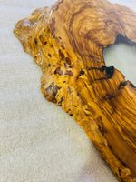 Live Edge Olive Wood Resin Side Table – White Resin Center, 15.7 × 15.7 in (One of a Kind, T25) 19hSxAUCZrQwDcmJ2dzuNEOFAWJ3PROEm