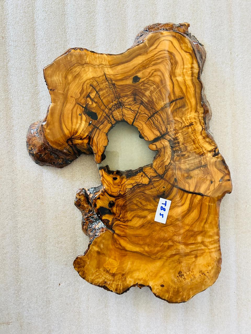 Live Edge Olive Wood Resin Side Table – White Resin Live Edge, 18.1 × 13 in (One of a Kind, T85) 1Bkgg73rtCO_Dbxjll-zvn830ILzkQ1rF