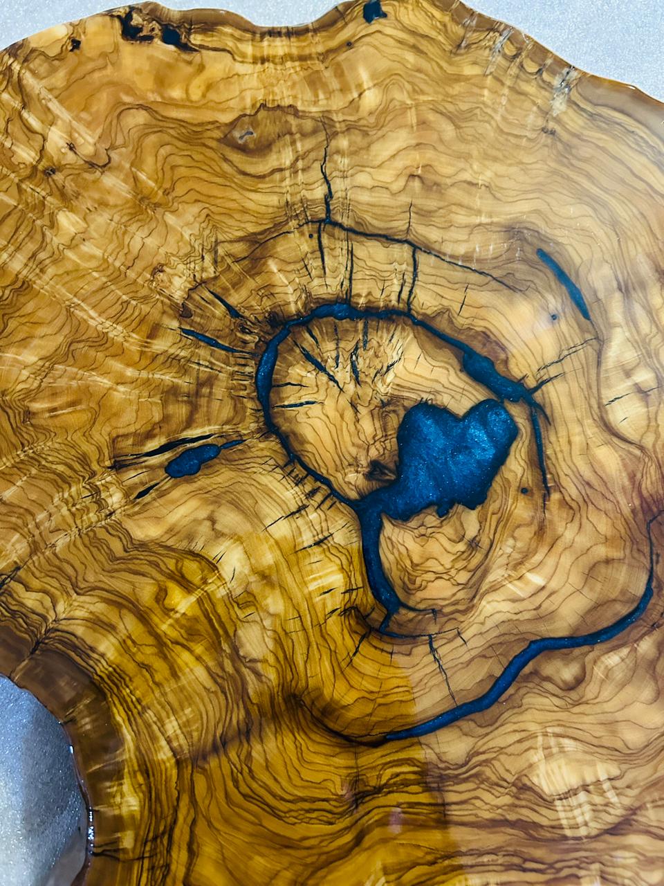 Live Edge Olive Wood Resin Side Table – Blue Resin Ring, 23.6 × 18.5 in (One of a Kind, T65) 1CFkiPUk0eMGu1TXxA4In9Ja9lUUqHuGp