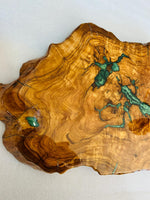 Live Edge Olive Wood Resin Small Coffee Table – Green Resin Veins, 26.8 × 17.3 in (One of a Kind, T100) 1CbnlC3KDp0jtR3HTx_oQHuJ_wiCcc3zQ