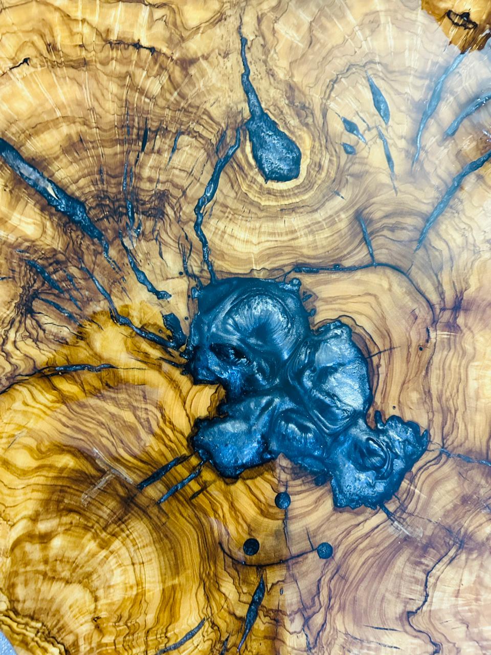 Live Edge Olive Wood Resin Side Table – Metallic Blue Resin, 22.4 × 18.5 in (One of a Kind, T64) 1E6Ts_R_GS4SeFZU09PTug8xt8vIYOp9a