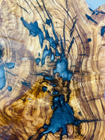 Live Edge Olive Wood Resin Small Coffee Table – Blue Grey Resin, 25.6 × 19.3 in (One of a Kind, T73) 1IxVN1kNb_Q2itq549cXES0B7X5pT-HdR