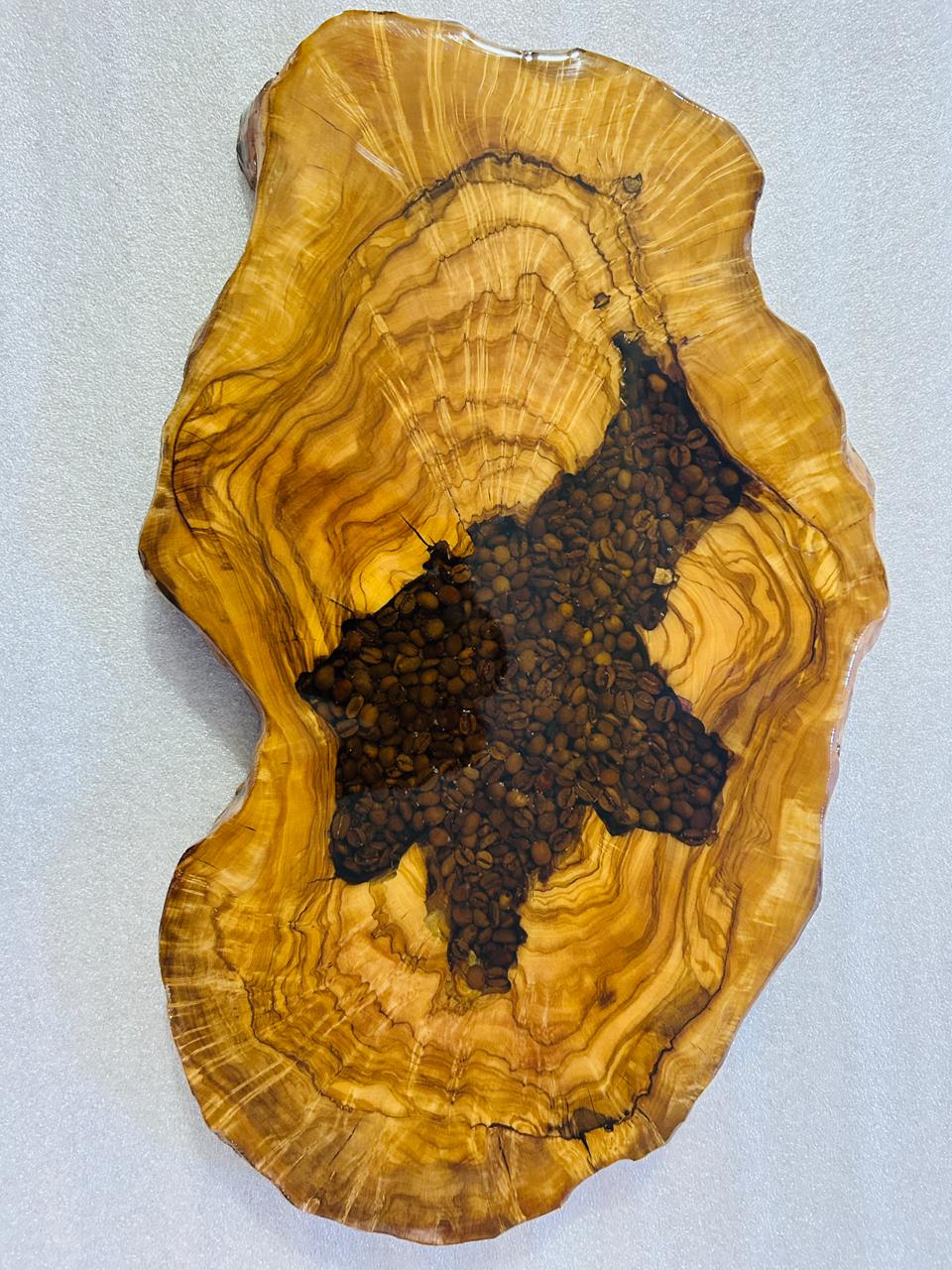 Live Edge Olive Wood Resin Side Table – Coffee Bean Resin, 20.9 × 13.4 in (One of a Kind, T72) 1JLTjgeUCP5UrF6j6zn1bUy7ugsOFbhih