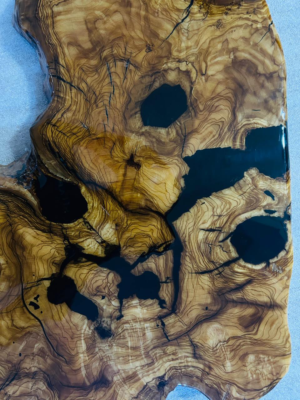 Live Edge Olive Wood Resin Small Coffee Table – Black Resin Spots, 28.7 × 19.3 in (One of a Kind, T49) 1LXmGCTlrg6CHOsrhuTB-zodZrbkg5Pqf