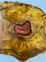 Live Edge Olive Wood Resin Side Table – Red Heart Resin, 15.7 × 12.6 in (One of a Kind, T40) 1PZj3ICmImttKLjsOJE9Z6XGdaE6q9FuG