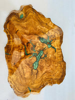 Live Edge Olive Wood Resin Small Coffee Table – Green Resin Veins, 26.8 × 17.3 in (One of a Kind, T100) 1Q67DJHBZcSVhc95iIk1hqDJwJ2ox3zyE