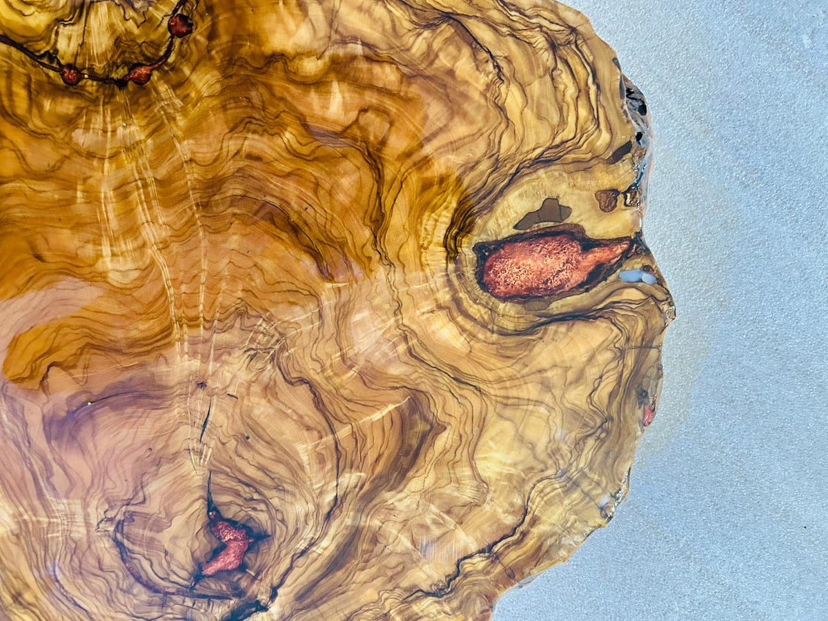 Live Edge Olive Wood Resin Side Table – Copper Resin Inlay, 15.7 × 15.7 in (One of a Kind, T61) 1QyQ-ZZ10x3aVQWVXrsUSRcuPhkNBOU2L