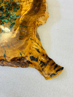 Live Edge Olive Wood Resin Side Table – Green Malachite Resin, 19.7 × 14.2 in (One of a Kind, T33) 1TWMBpmG2NT2cp-l1J71os9tCzQ9LgH7a