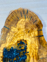 Live Edge Olive Wood Resin Small Coffee Table – Blue Resin Pool, 27.6 × 15.7 in (One of a Kind, T17) 1WusIx3ld4Cm5AMMuJFnS6sJjOIVsu-SJ