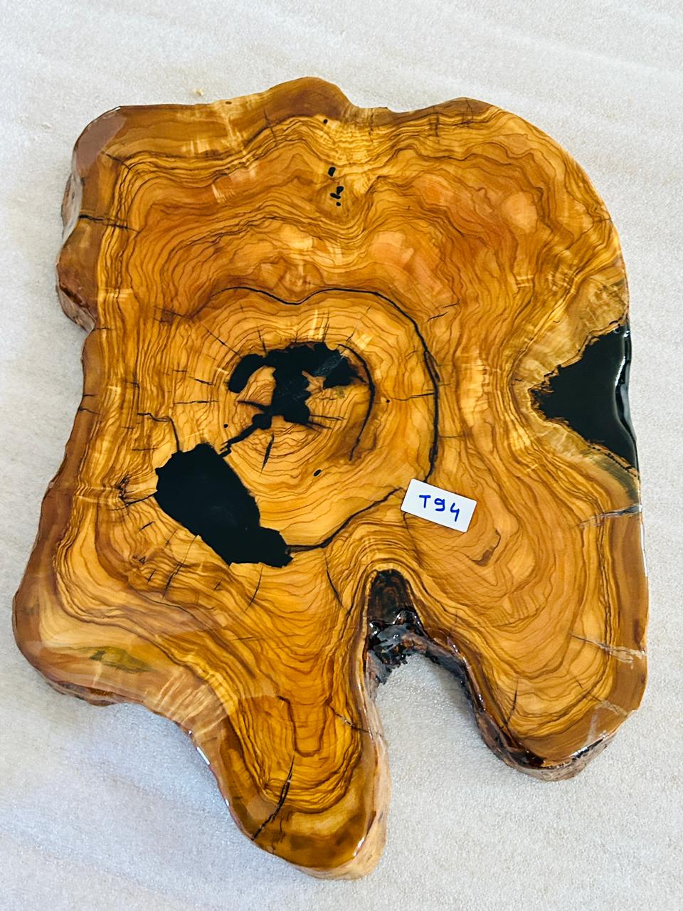 Live Edge Olive Wood Resin Side Table – Black Resin Inlay, 19.7 × 13.8 in (One of a Kind, T94) 1XHPOSLujhyaxpGM843SC5BGaTUeq5sRc