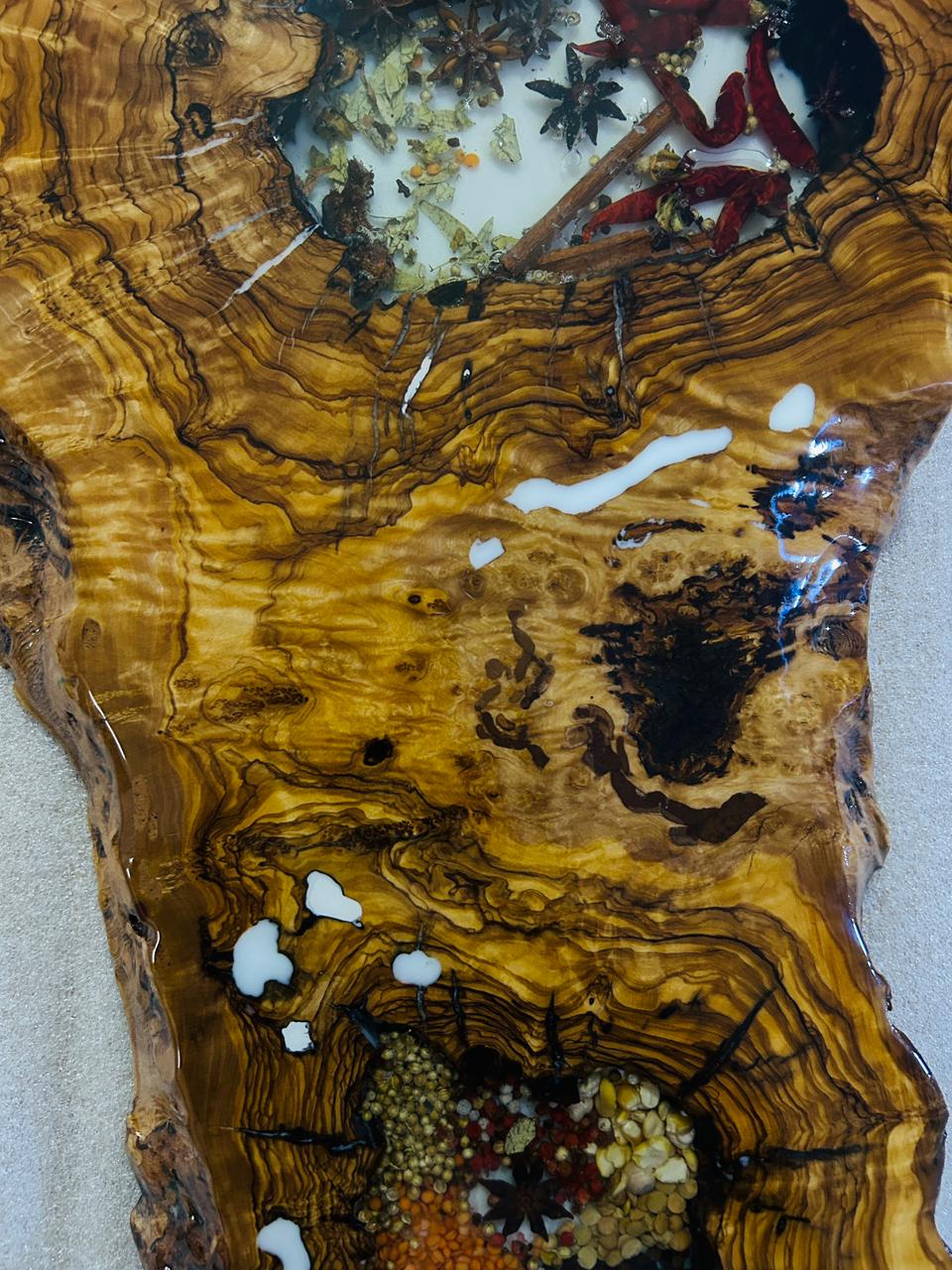 Live Edge Olive Wood Resin Small Coffee Table – Spice Resin, 26.8 × 13.8 in (One of a Kind, T45) 1XI6_8VoBhZ99fXfPhhKSLebhpUxbIyyq