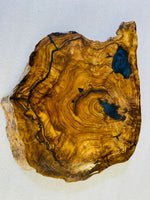 Live Edge Olive Wood Resin Side Table – Blue Resin Accents, 17.3 × 15 in (One of a Kind, T38) 1XtHGkvU0_93Cj-VlyBoZk-cUF0A0erdB
