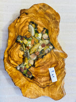 Live Edge Olive Wood Resin Side Table – Sea Shell Pebble Resin, 20.1 × 13 in (One of a Kind, T47) 1Ycw7c1Kc4gmhyS453MjurodLF86NWYvH