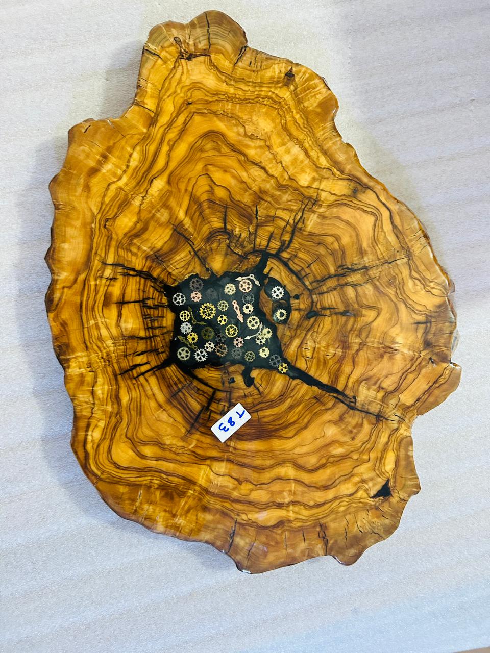 Live Edge Olive Wood Resin Side Table – Black Resin Steampunk Gears, 23.6 × 16.9 in (One of a Kind, T83) 1cO7wuc8CHHqdAExLXOiDIFj1a5dnfmQS