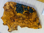 Live Edge Olive Wood Resin Side Table – Black Floral Resin, 23.6 × 17.7 in (One of a Kind, T80) 1cUoeABZCIeuPFpM51ruYueXfWvFNDQN3