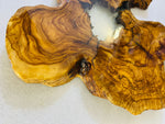 Live Edge Olive Wood Resin Side Table – White Resin Center, 19.7 × 19.7 in (One of a Kind, T29) 1ctDlENP8v5DJfpYE-D8B15SUsKxV5QRy