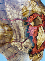 Live Edge Olive Wood Resin Side Table – Red Coral Resin, 23.6 × 15 in (One of a Kind, T42) 1hOD59vb-qAiU_Kl6f5-6lRUU2HmHR2TC