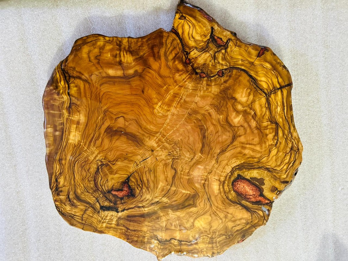 Live Edge Olive Wood Resin Side Table – Copper Resin Inlay, 15.7 × 15.7 in (One of a Kind, T61) 1i0RT7pIT_taS0TX5a3NsNma22VxbiwiX