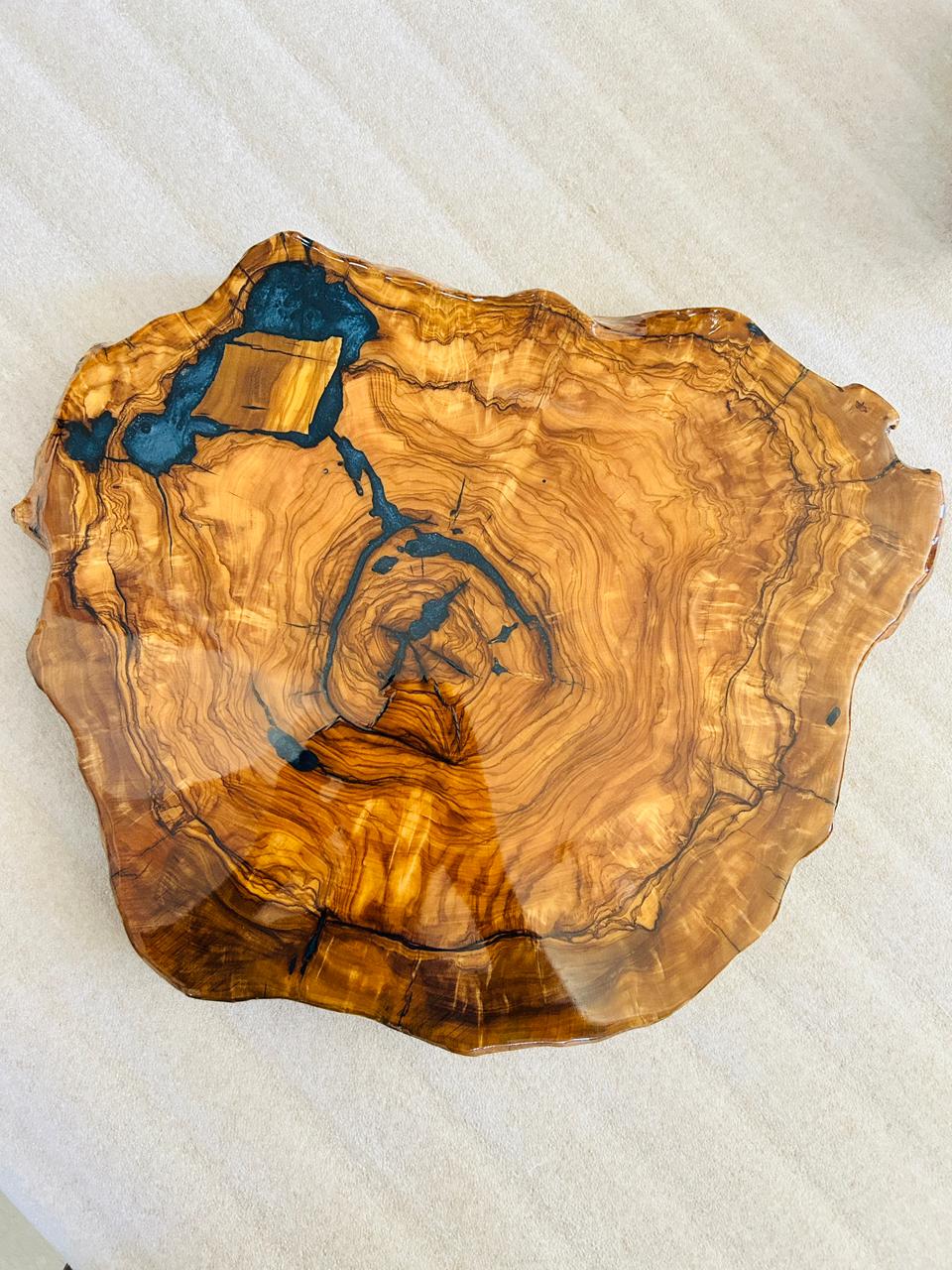 Live Edge Olive Wood Resin Side Table – Blue Grey Resin Veins, 18.1 × 15 in (One of a Kind, T87) 1kFcMVBmjHa48039wcXjSu3moN12S2_el