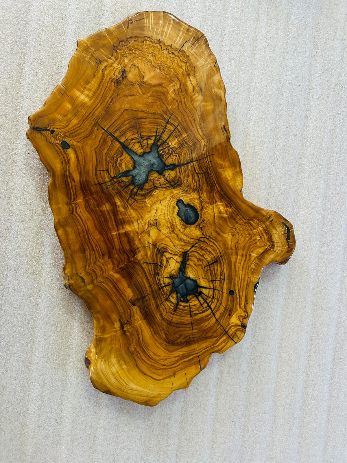 Live Edge Olive Wood Resin Side Table – Teal Starburst Resin, 23.6 × 14.2 in (One of a Kind, T13) 1lG0-x6q-srKtt5nQGnqy8XnTNAmGnHwq