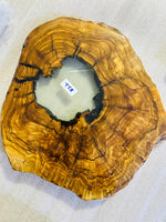 Live Edge Olive Wood Resin Side Table – White Resin Center, 16.5 × 15.7 in (One of a Kind, T58) 1lwp06XcLNG_IeYl2IZMl8et1yktSWZKs