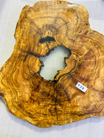 Live Edge Olive Wood Resin Side Table – White Resin Center, 19.7 × 17.7 in (One of a Kind, T59) 1n1vNHhUGE3mLJanCxjmgy7pfP4PAYiMy