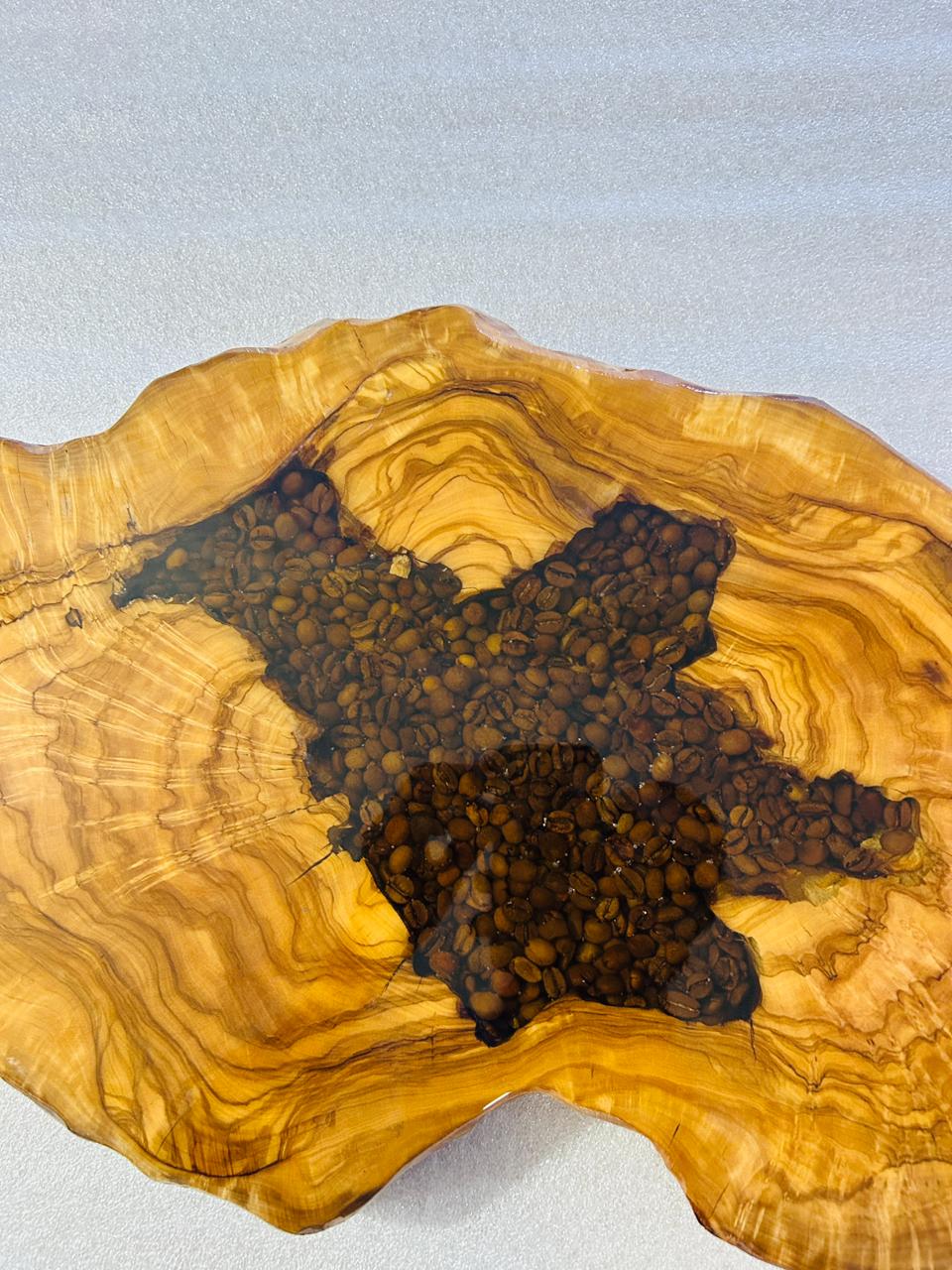 Live Edge Olive Wood Resin Side Table – Coffee Bean Resin, 20.9 × 13.4 in (One of a Kind, T72) 1n967n4MbeBlKbT2k6ynaihZEhiMq9ZkH