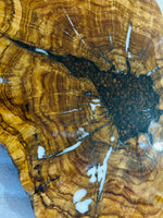 Live Edge Olive Wood Resin Small Coffee Table – Coffee Bean Black Resin, 26.4 × 16.9 in (One of a Kind, T51) 1p1FSAyWPXkEDPN_FkIvjGjyPgmvSAnXV