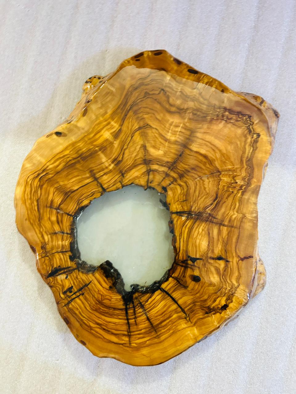 Live Edge Olive Wood Resin Side Table – White Resin Center, 15.7 × 14.2 in (One of a Kind, T84) 1pUxY-ox2zFlBCpl6chXth4g3jWpZlh9r