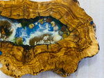 Live Edge Olive Wood Resin Small Coffee Table – Blue Ocean Pebble Resin, 26.8 × 14.2 in (One of a Kind, T46) 1taAoHDoDt8M9ZwOyU-cDAj0dfeX42Ynv