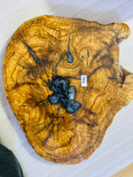 Live Edge Olive Wood Resin Side Table – Metallic Blue Resin, 22.4 × 18.5 in (One of a Kind, T64) 1ySRh4hN9iKWveM3-FS5fYtWl58GfqYkU