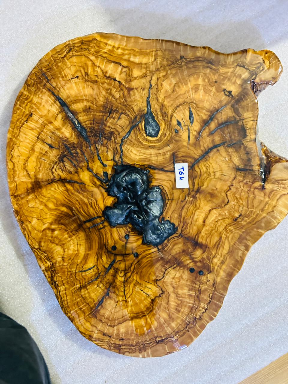 Live Edge Olive Wood Resin Side Table – Metallic Blue Resin, 22.4 × 18.5 in (One of a Kind, T64) 1ySRh4hN9iKWveM3-FS5fYtWl58GfqYkU