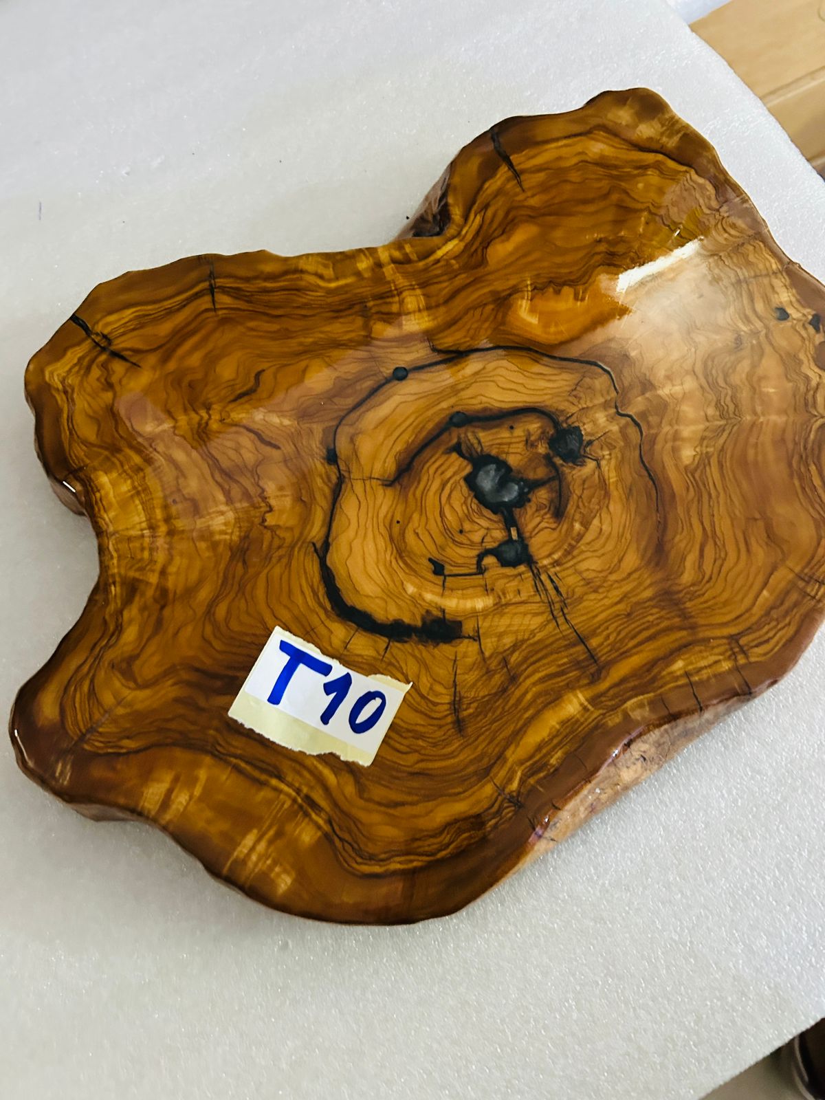 Live Edge Olive Wood Resin Side Table – Black Resin Ring, 18.9 × 15 in (One of a Kind, T10) 1zcWHZIhsko2-l5Yxe-1xl5KyXOUeTmm3