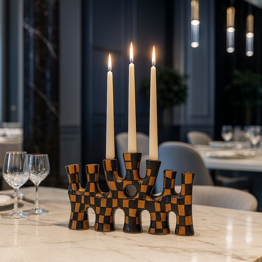 Clay 7-Candle Candelabra