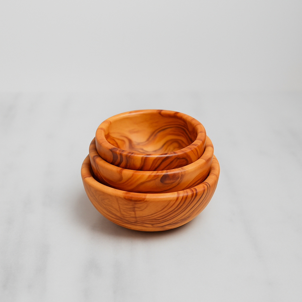 Olive Wood Bowls (3 pcs)