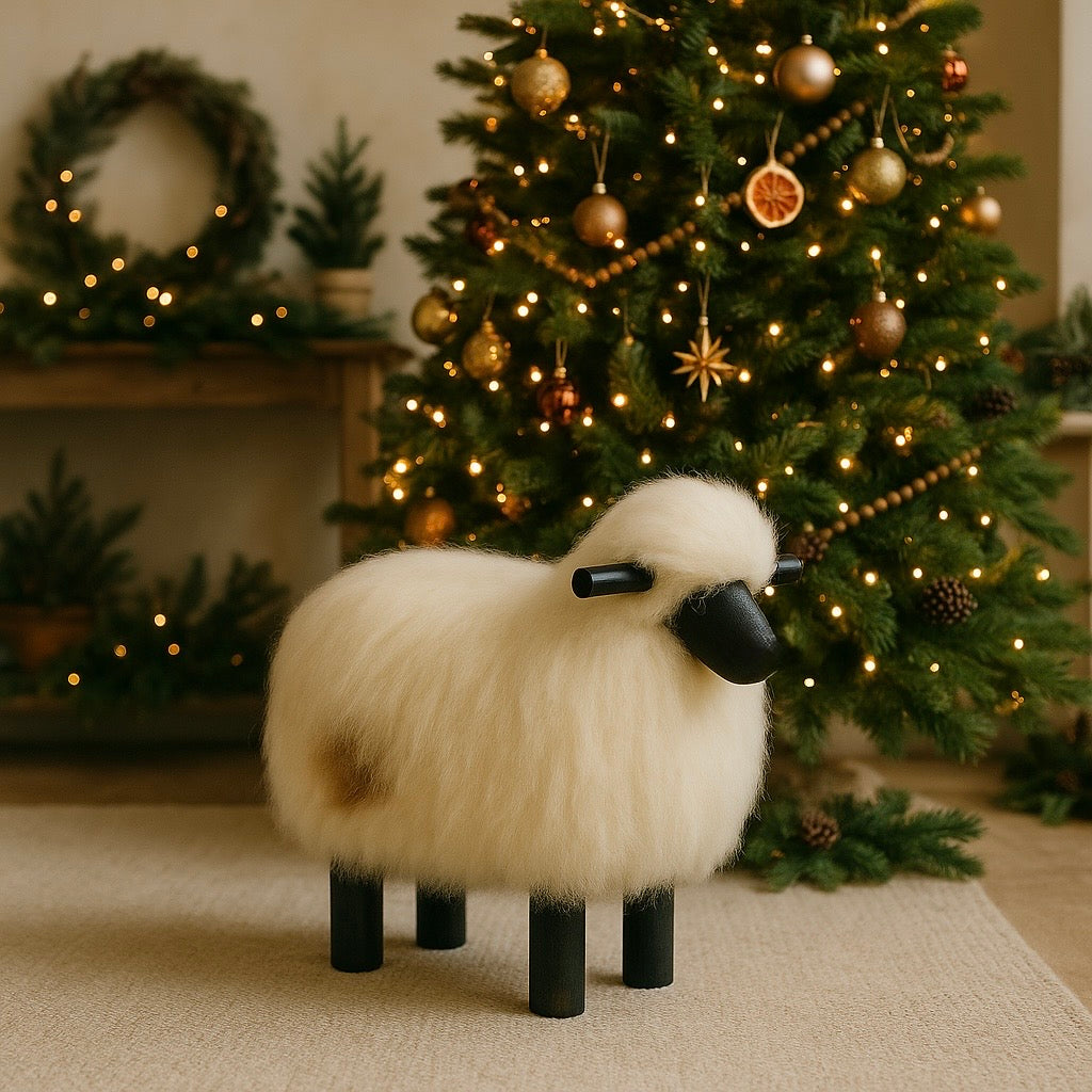Sheepskin Sheep Stool & Chair