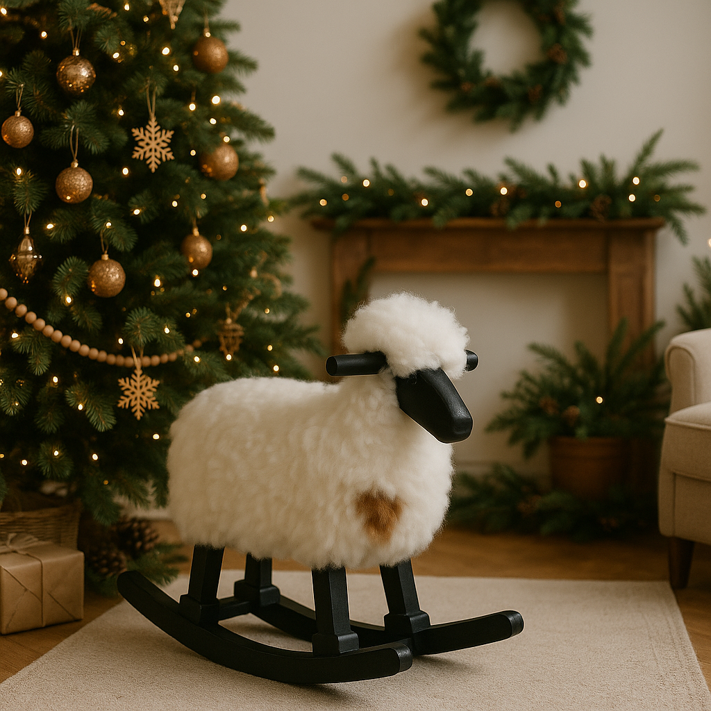 Wool Sheep Rocker _ Kids Toy