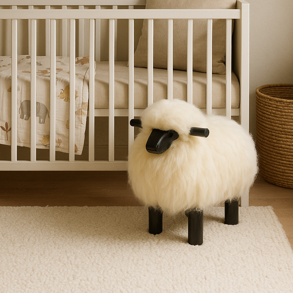 Sheepskin Sheep Stool & Chair