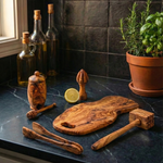 Olive Wood Grill Pack – Handcrafted BBQ Set PACK_GRILL_PIECE