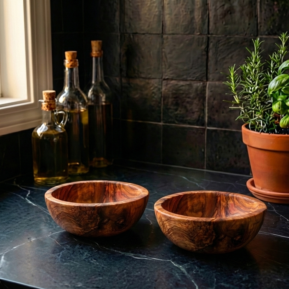 Olive Wood Salad Pack – For Two TWOBOWLS