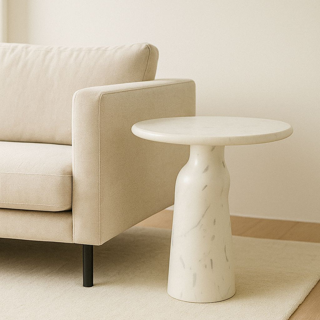 Marble Sculptural Side Table