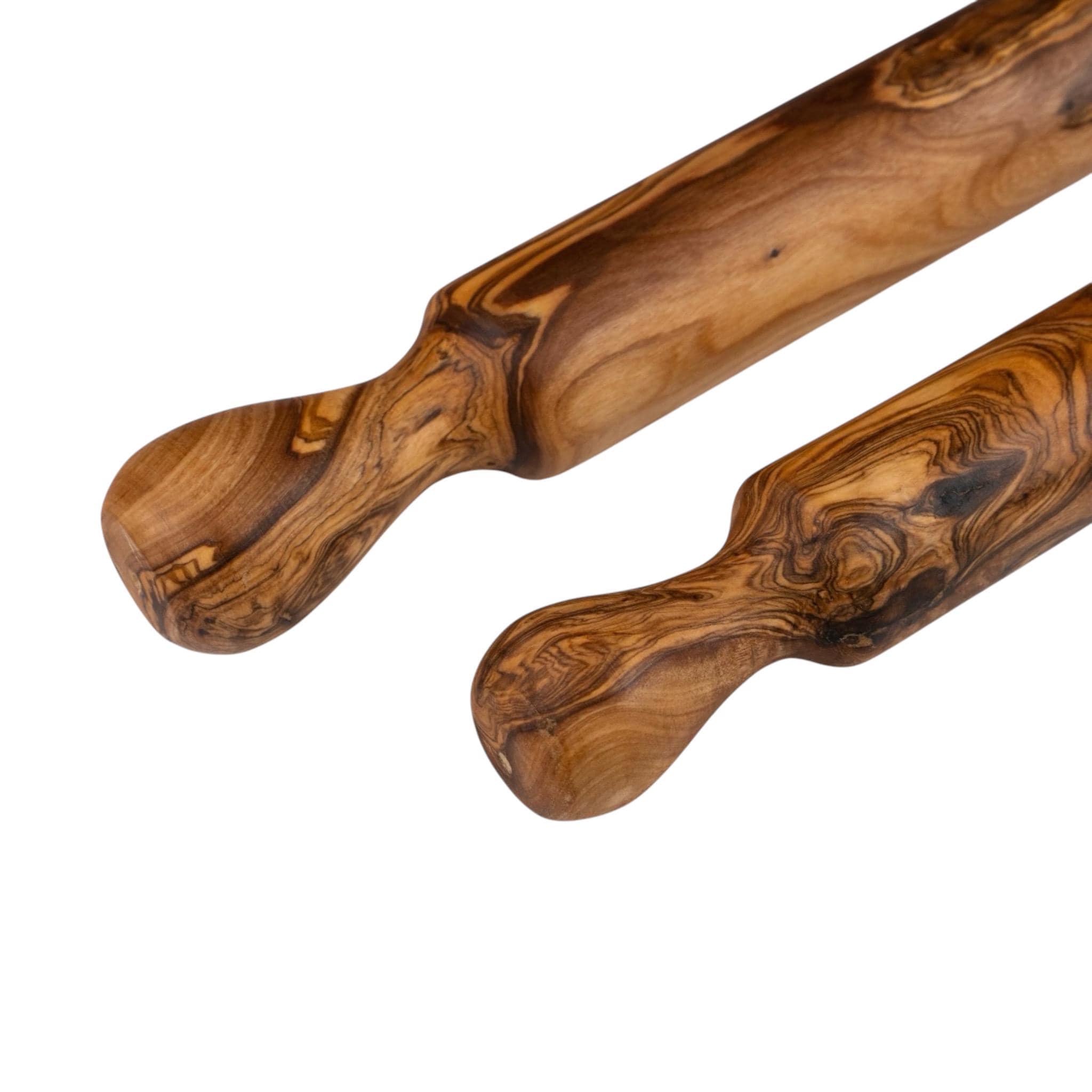 Rouleau à pâtisserie en bois d'olivier - Outil de cuisson artisanal fabriqué à la main