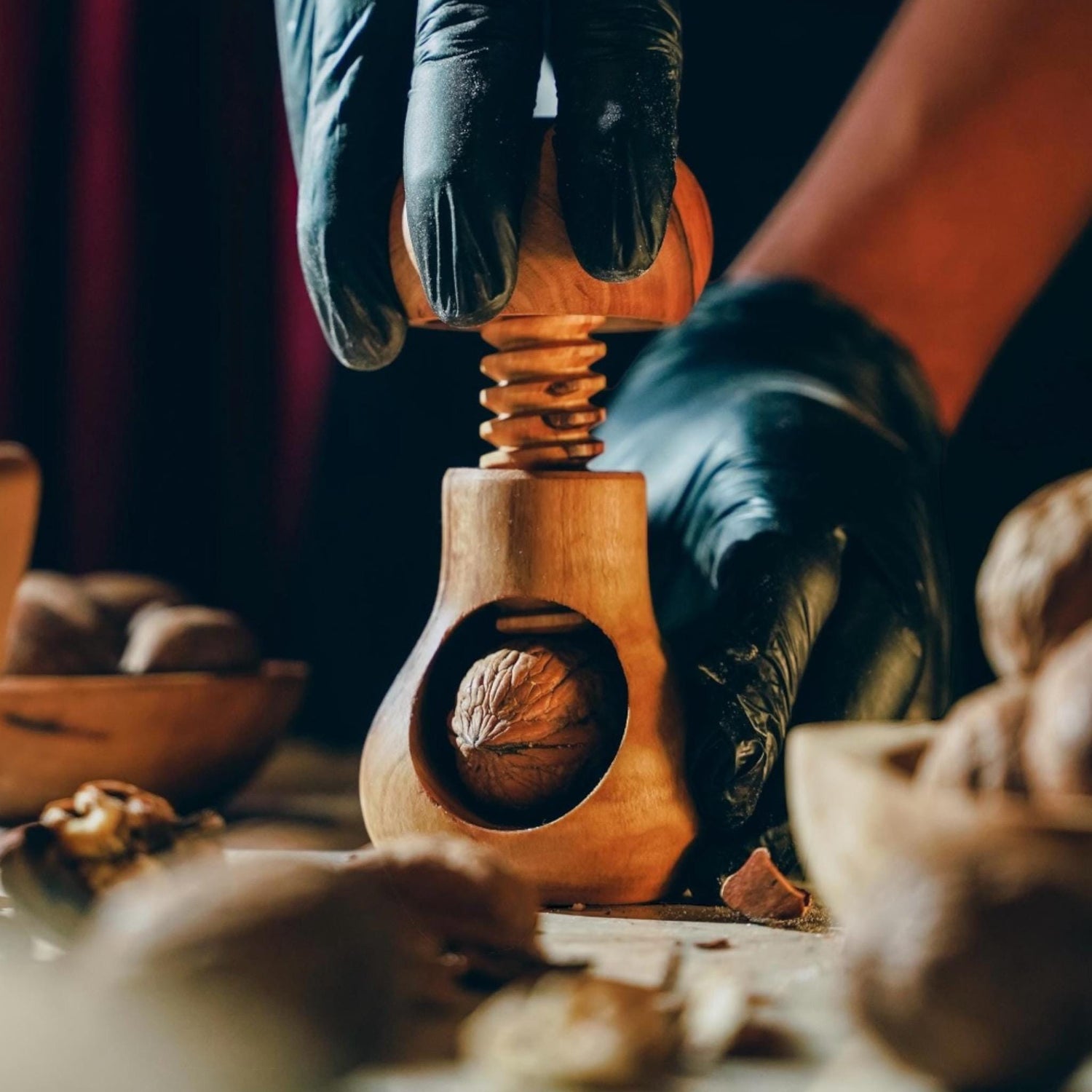 Olive Wood Nutcracker – Elegant & Functional