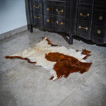 Handmade Natural Goatskin Rug: Rustic Home Decor